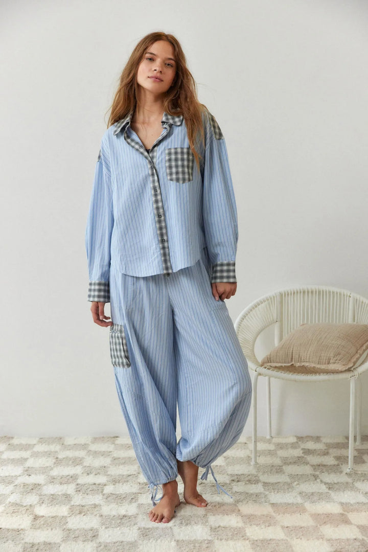 Virelle | Women's Cotton Stretch Two Piece Pyjama Set