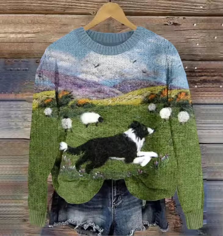 Julessa | Women's Scandinavian Pattern Knit Sweater