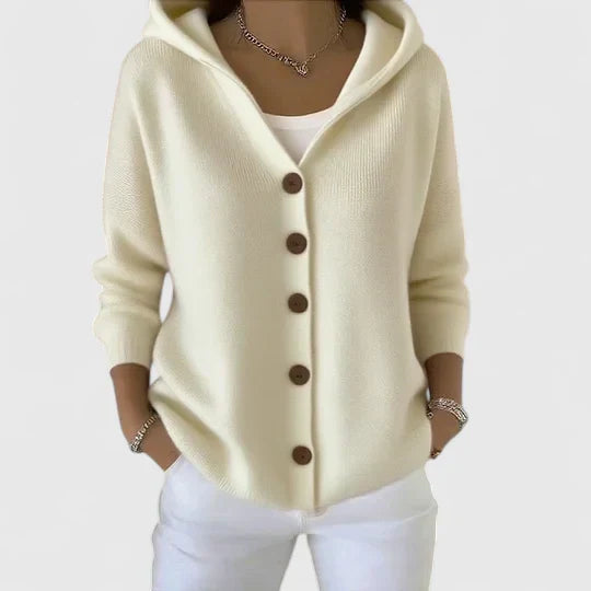 Women’s Button-Up Hooded Cardigan