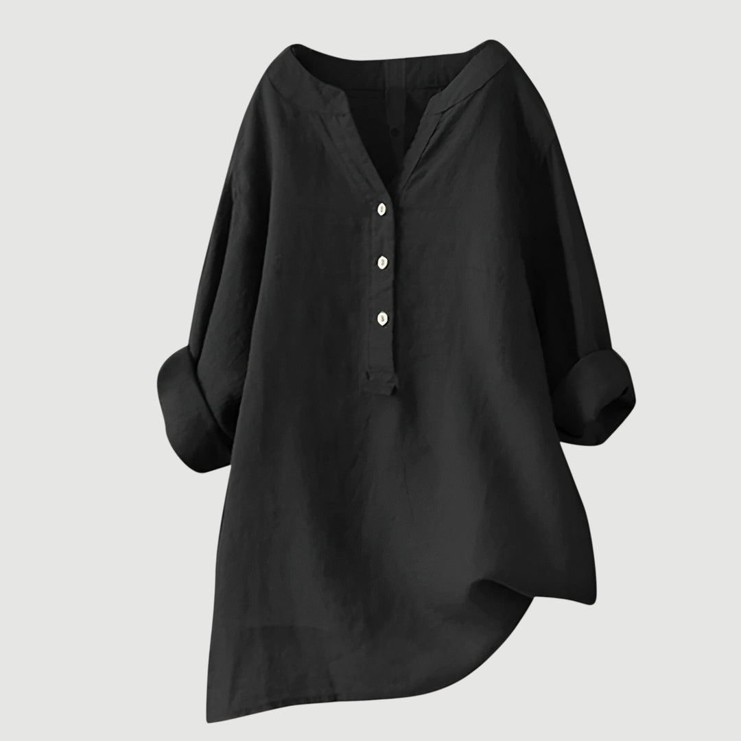 Relaxed button-up everyday tunic for women | Karla -7