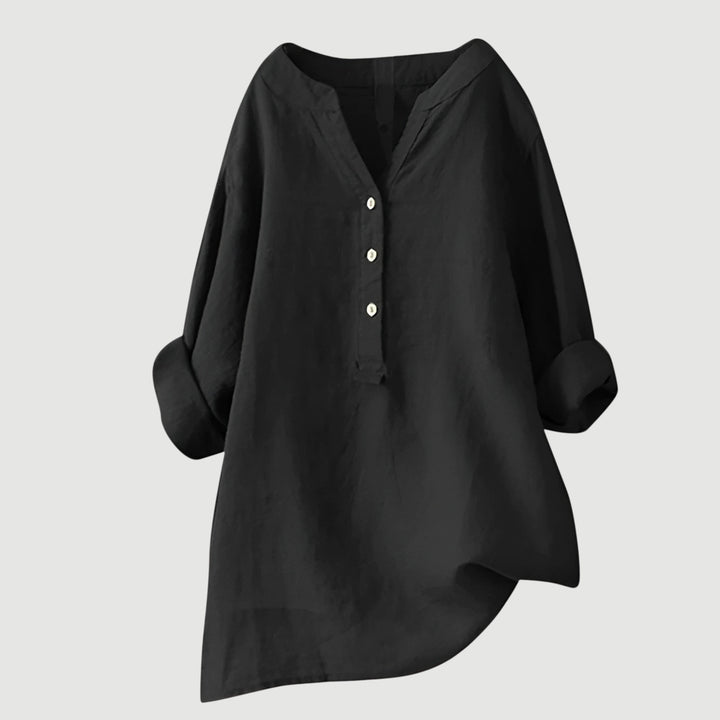 Relaxed button-up everyday tunic for women | Karla -7