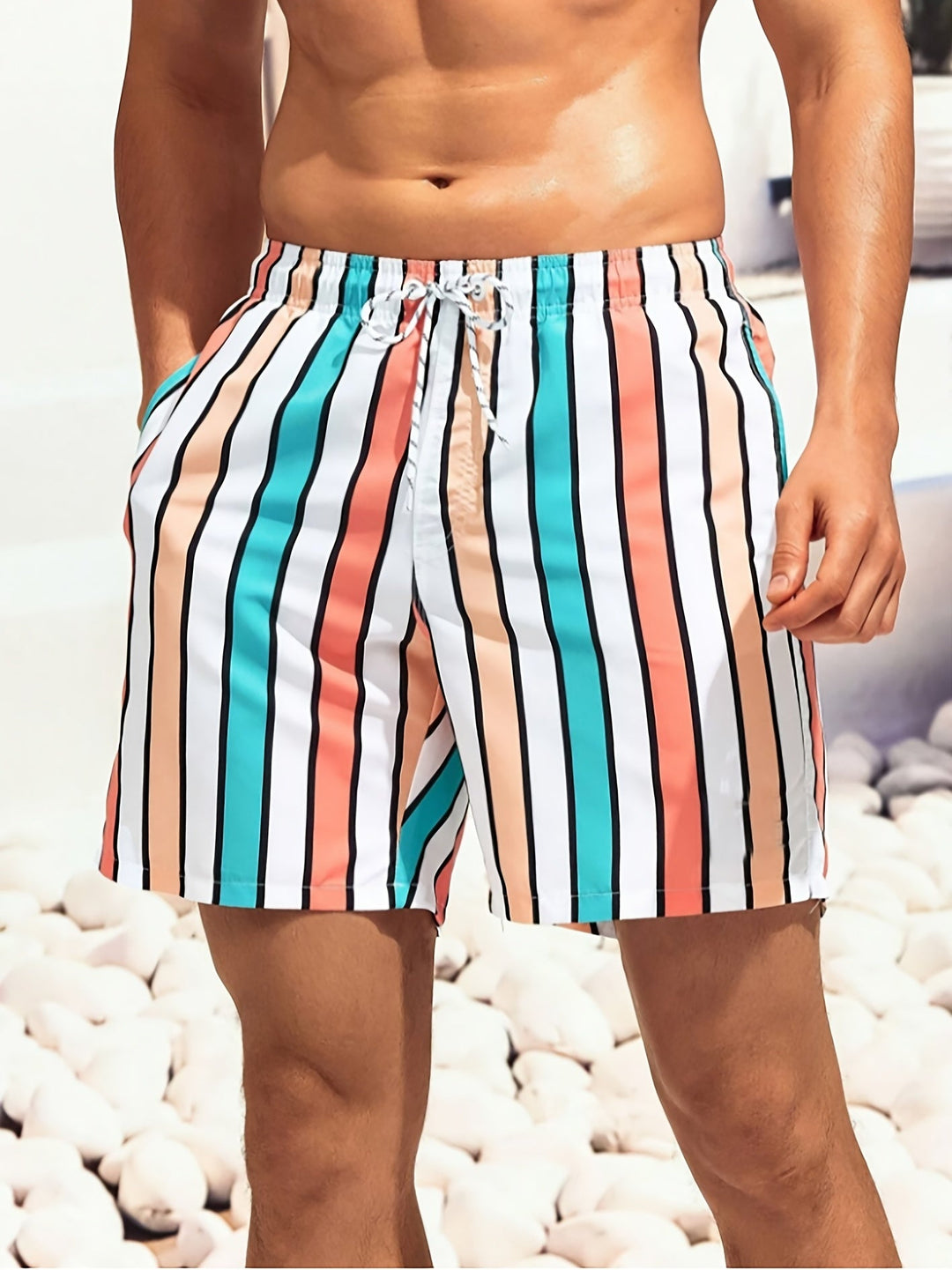 Men's quick-drying swimming trunks