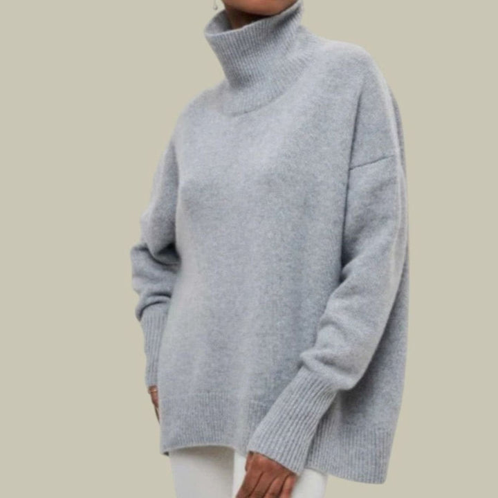 Anouska | Women's Oversized Turtleneck Knit Sweater