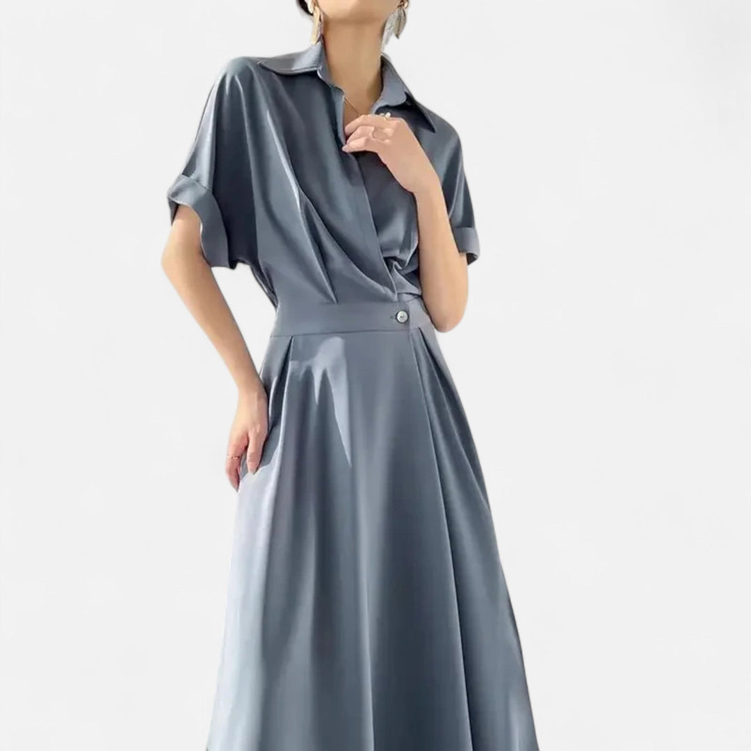 Women’s French Classic Style Shirt-Dress