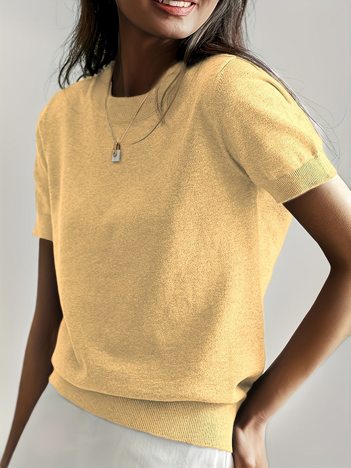 Elira | Women's Short Sleeve Viscose Knit Top