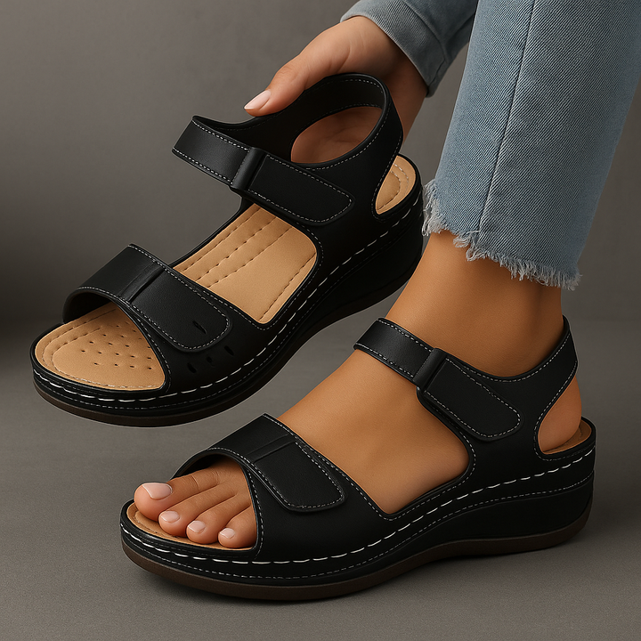 Soft orthopaedic comfort summer sandals for women -12