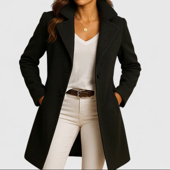 Women's Classic Collared Trench Coat