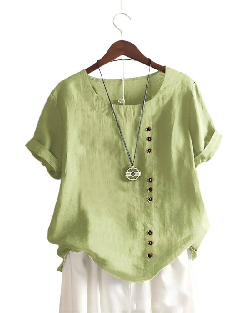 Women's short sleeve blouse