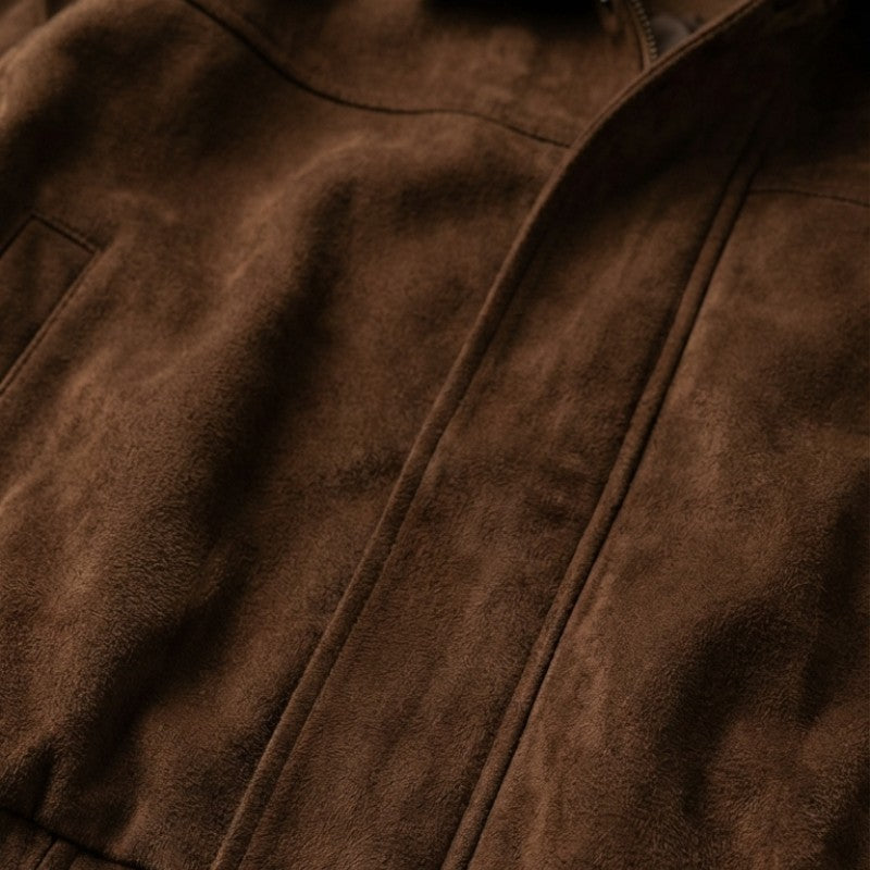 Women's Classic Suede Bomber Jacket