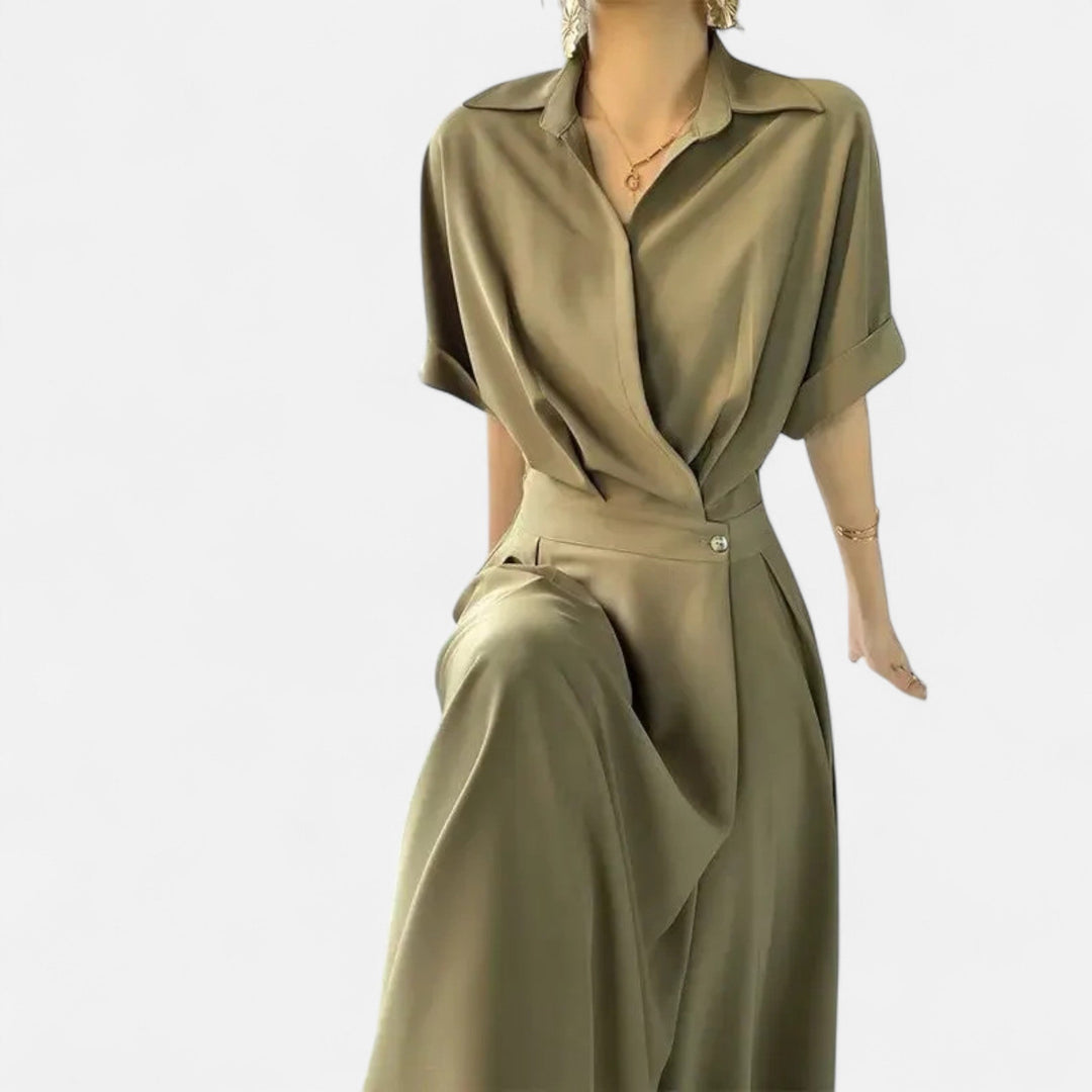 Women’s French Classic Style Shirt-Dress