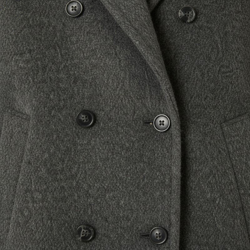 Women's Elegant Double-Sided Grey Trench Coat