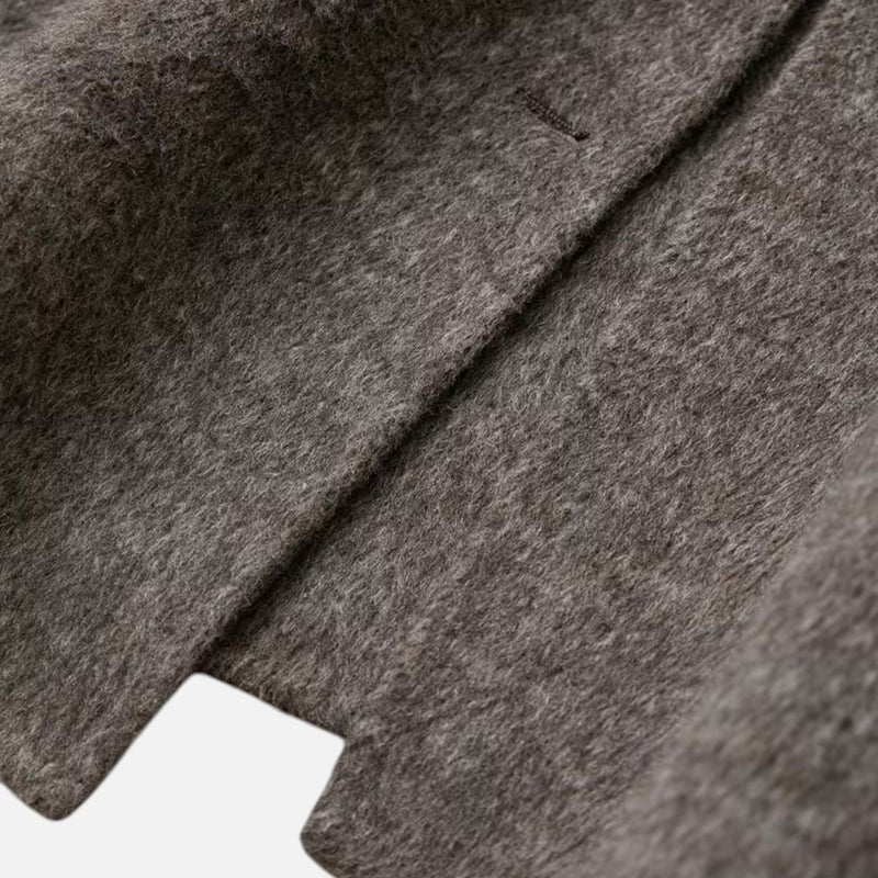 Women's Elegant Double-Sided Grey Trench Coat