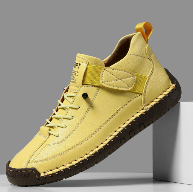 Elvara | Women's Leather Comfort Support Slip On Sneakers