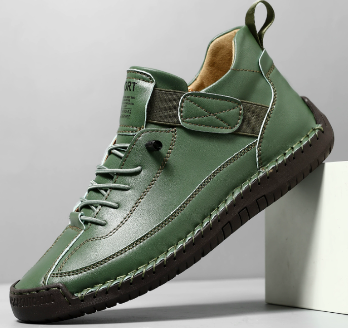 Elvara | Women's Leather Comfort Support Slip On Sneakers