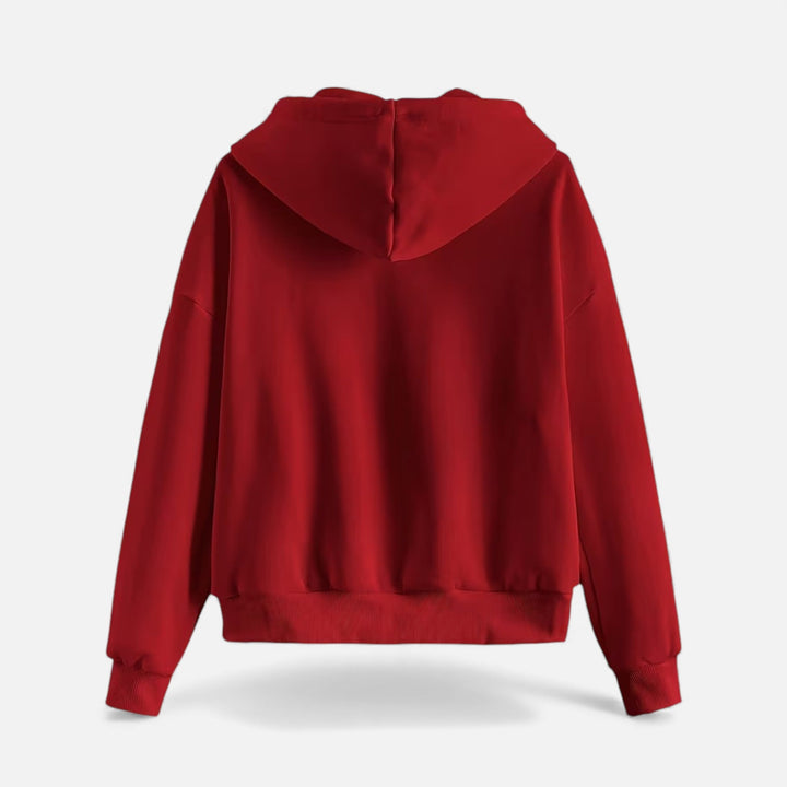 Women’s Casual Zip-Up Knit Hoodie for Autumn/Winter