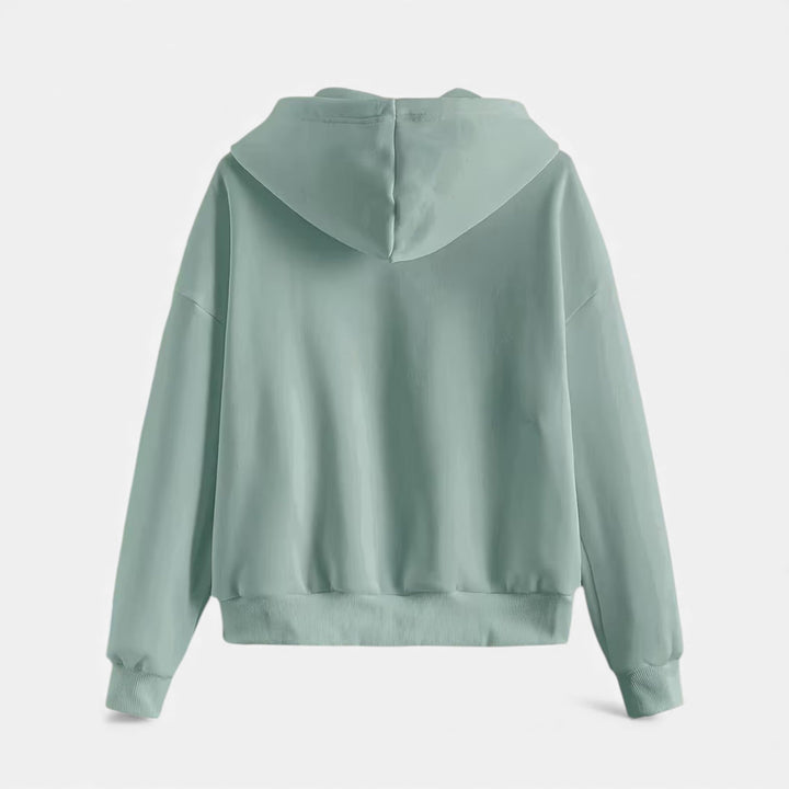 Women’s Casual Zip-Up Knit Hoodie for Autumn/Winter