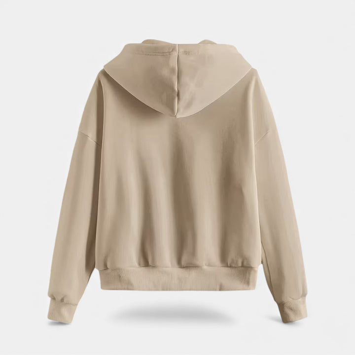 Women’s Casual Zip-Up Knit Hoodie for Autumn/Winter