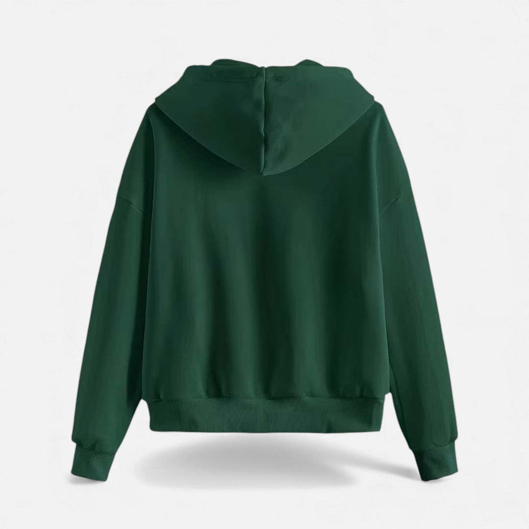 Women’s Casual Zip-Up Knit Hoodie for Autumn/Winter