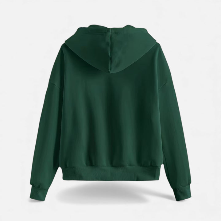 Women’s Casual Zip-Up Knit Hoodie for Autumn/Winter