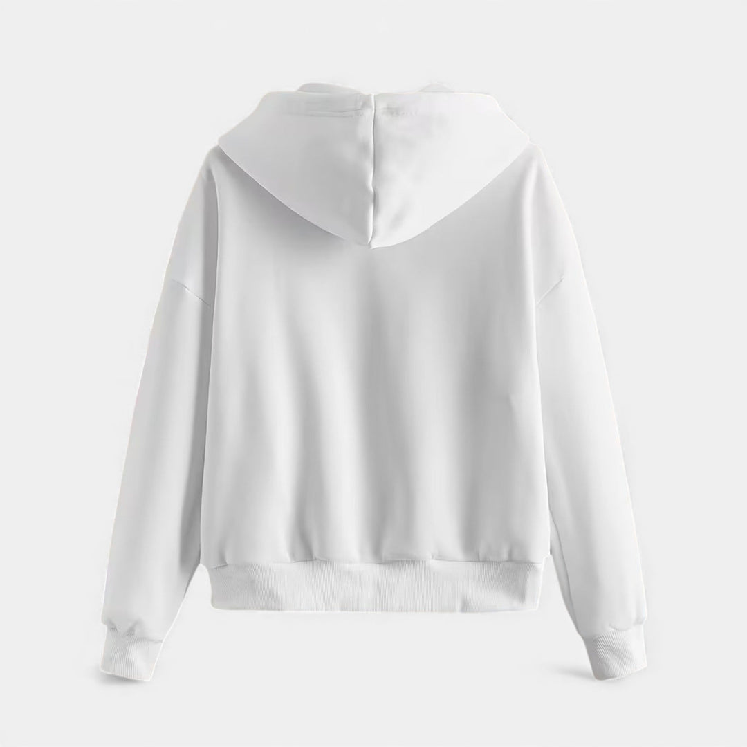 Women’s Casual Zip-Up Knit Hoodie for Autumn/Winter