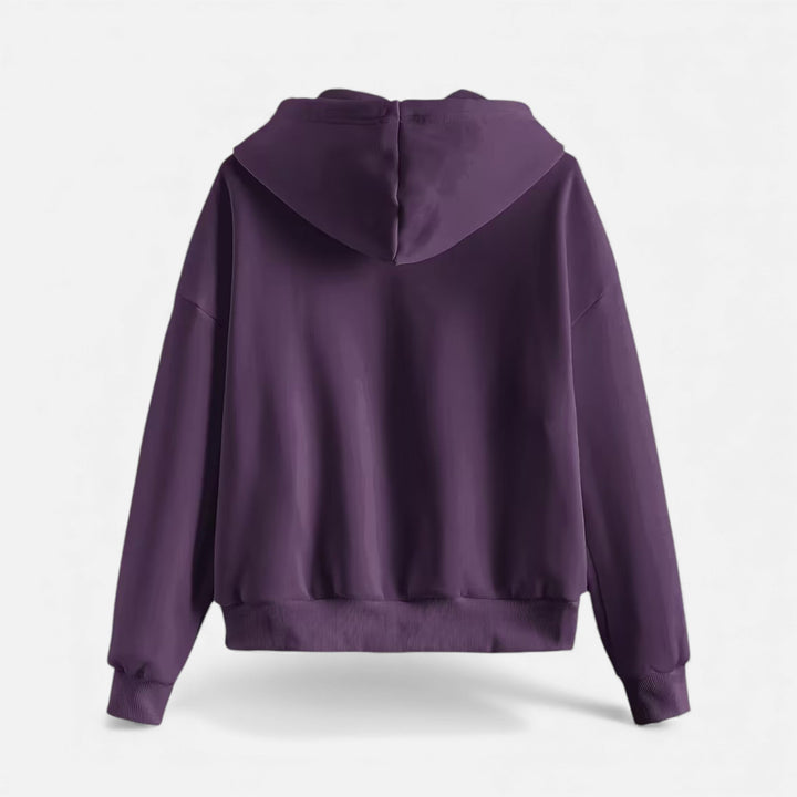 Women’s Casual Zip-Up Knit Hoodie for Autumn/Winter