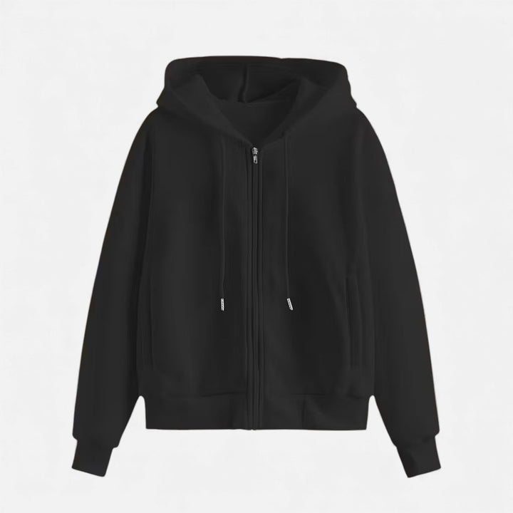 Women’s Casual Zip-Up Knit Hoodie for Autumn/Winter