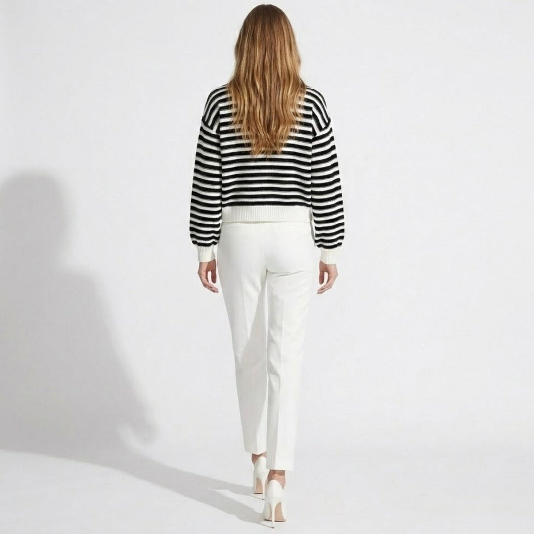 Women's Striped Knit Cardigan