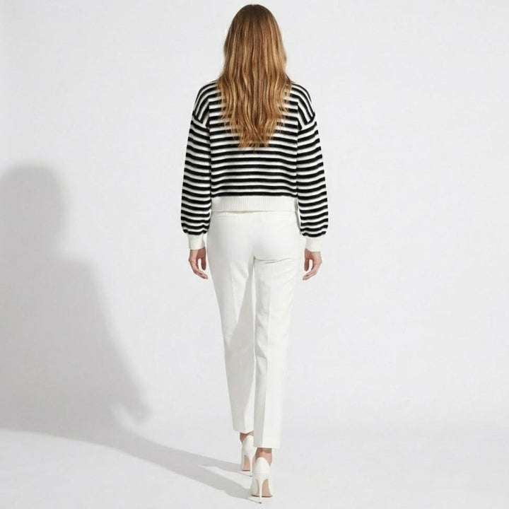 Women's Striped Knit Cardigan