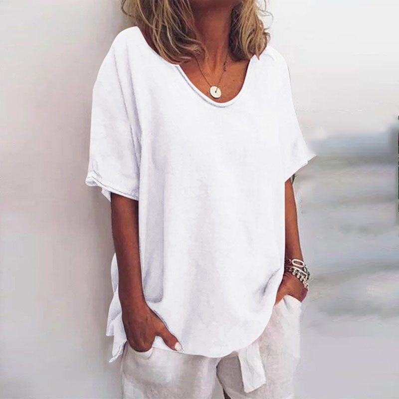 Oversized loose-fit summer top for women -2