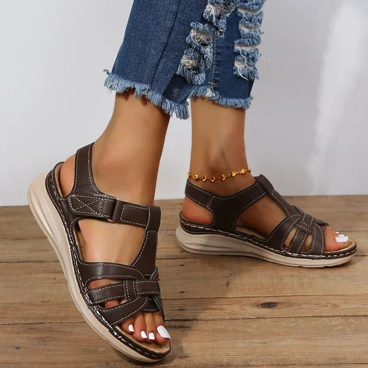 Poppy | Women's Orthopaedic Strappy Leather Sandal