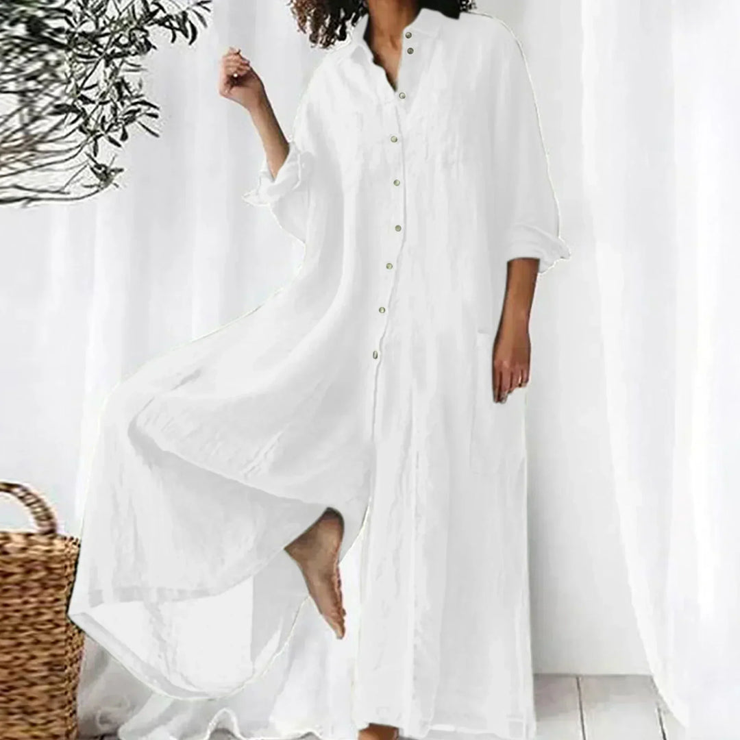 Odalys | Women's Button Front Relaxed Jumpsuit