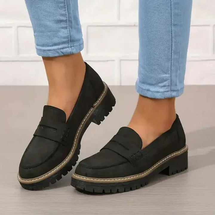Chunky platform everyday loafers for women -1