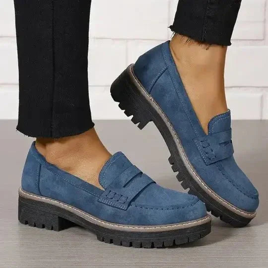 Chunky platform everyday loafers for women -3