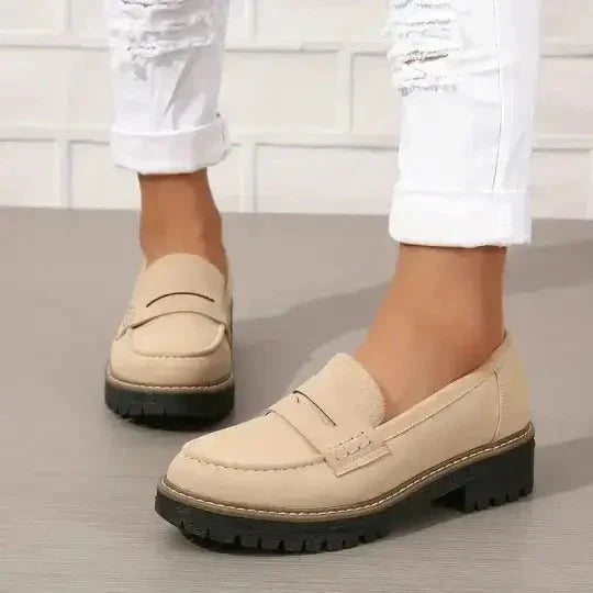 Chunky platform everyday loafers for women -2