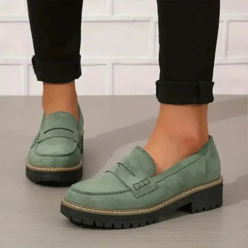 Chunky platform everyday loafers for women -5
