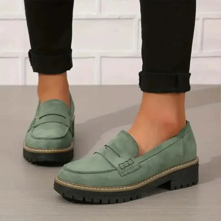 Chunky platform everyday loafers for women -5