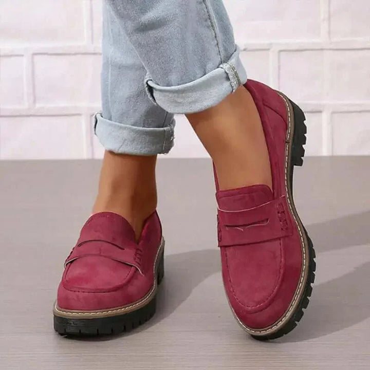 Chunky platform everyday loafers for women -6