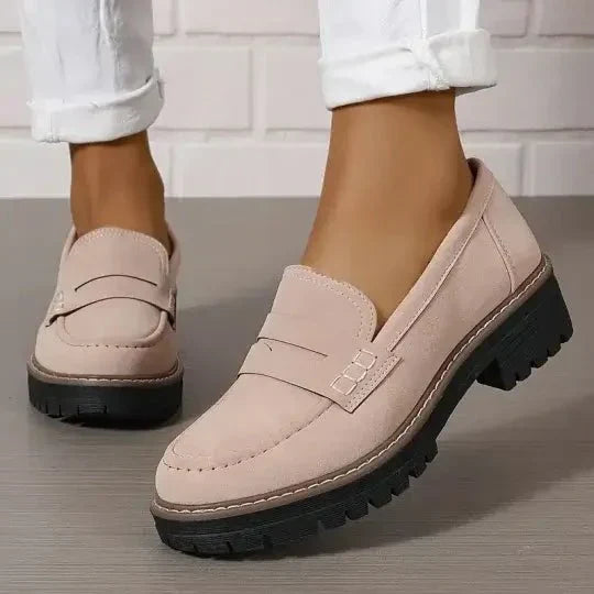 Chunky platform everyday loafers for women -7