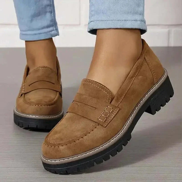 Chunky platform everyday loafers for women -4