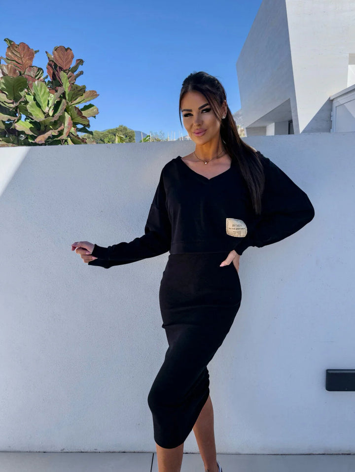 Women's Chic Knitted Two-piece Set