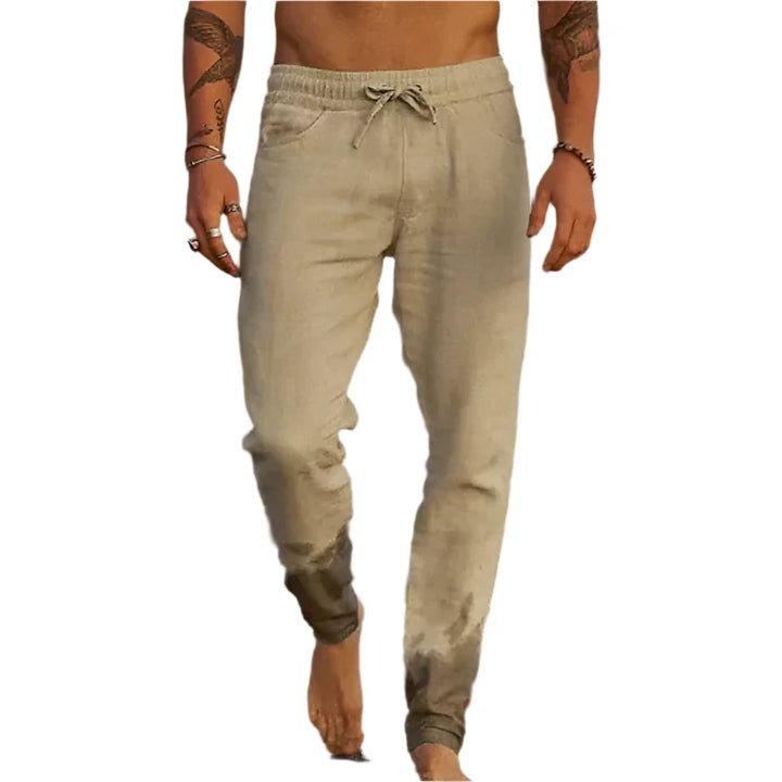 Casual linen trousers for men