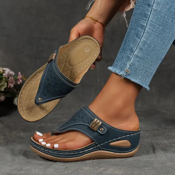 Orthopaedic wedge comfort sandals for women | Barbara -3