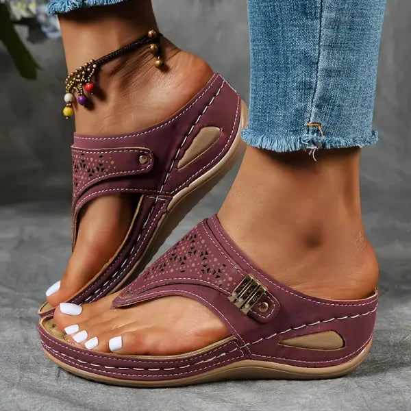 Orthopaedic wedge comfort sandals for women | Barbara -2