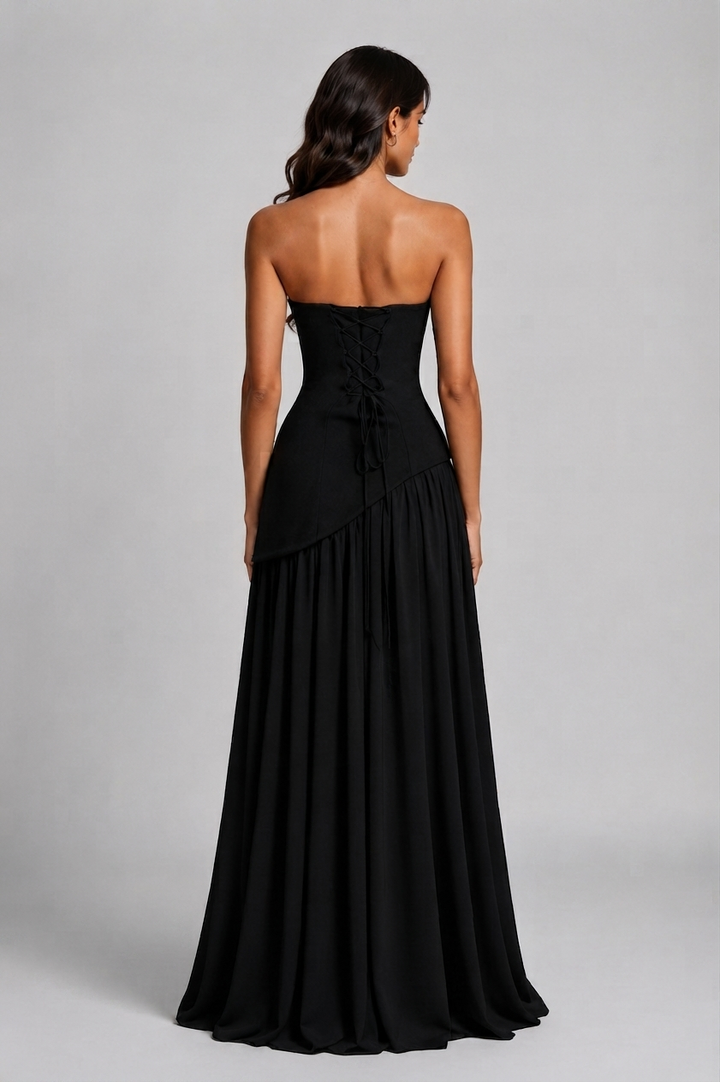 Sophie | Women's Corset Draped Evening Gown