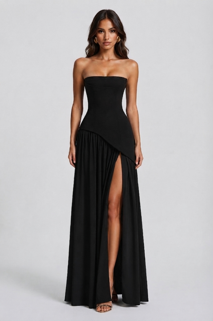 Sophie | Women's Corset Draped Evening Gown