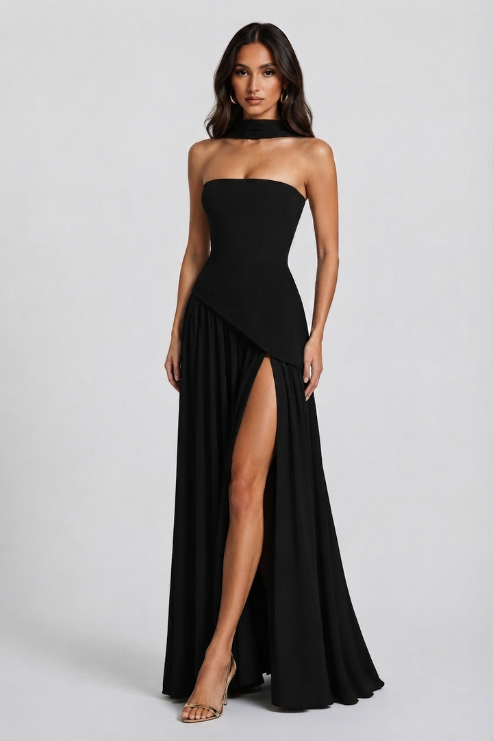 Sophie | Women's Corset Draped Evening Gown