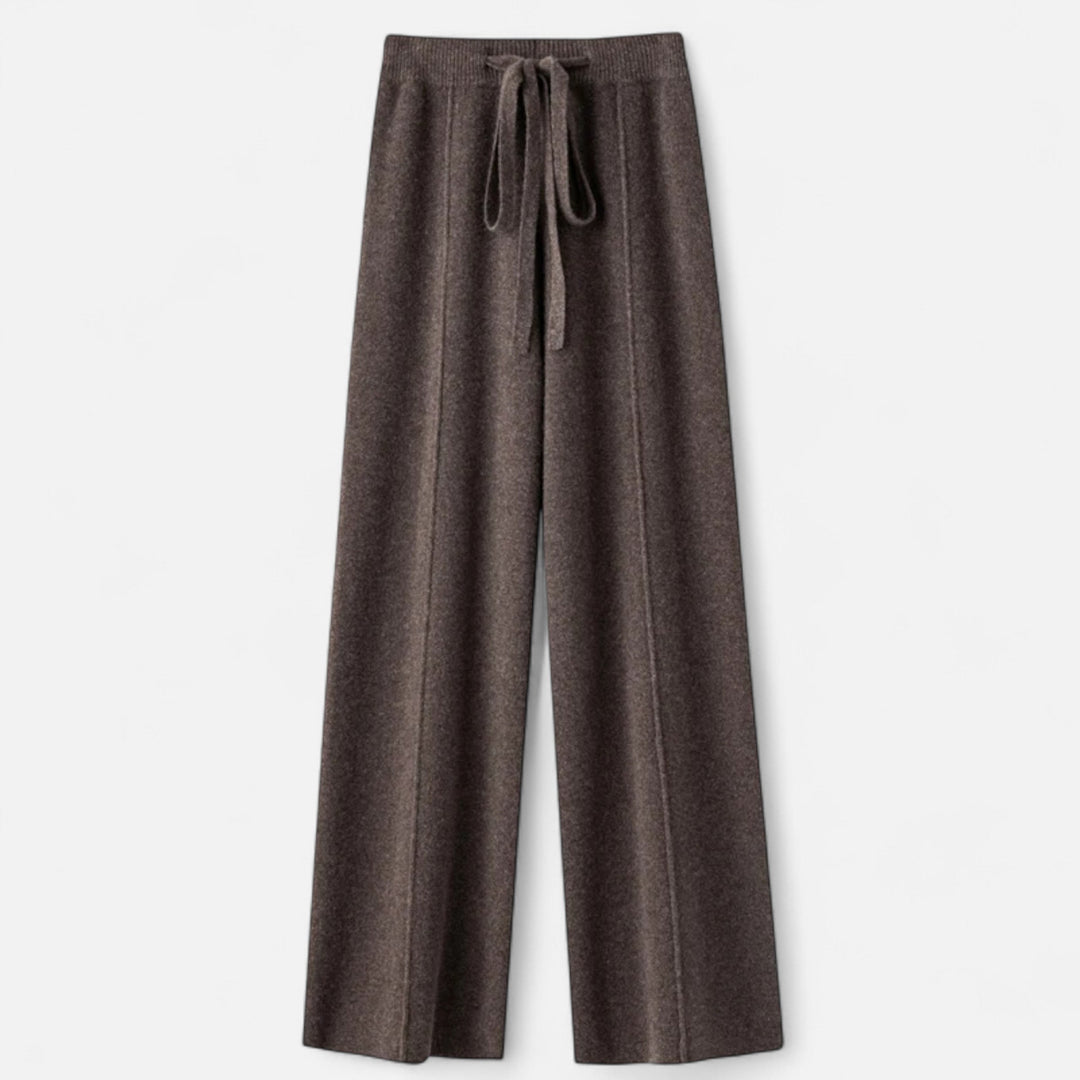 Women’s Wool Wide-Leg Knit Trousers