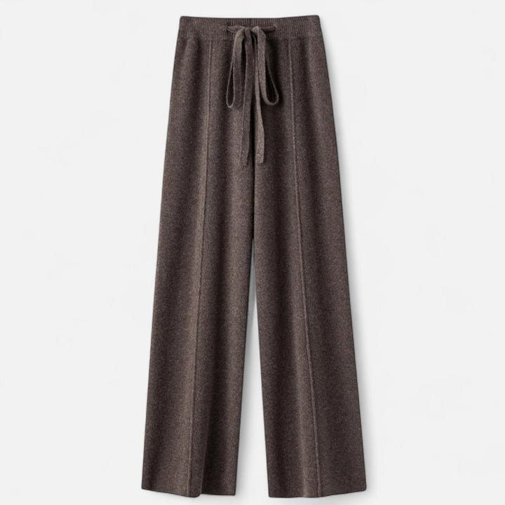 Women’s Wool Wide-Leg Knit Trousers