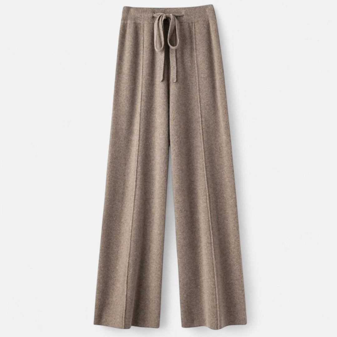 Women’s Wool Wide-Leg Knit Trousers