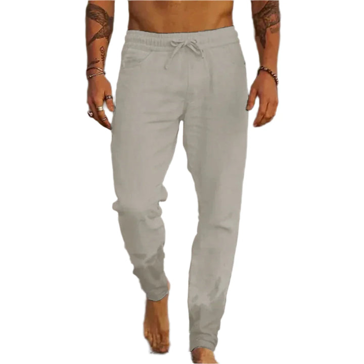 Casual linen trousers for men